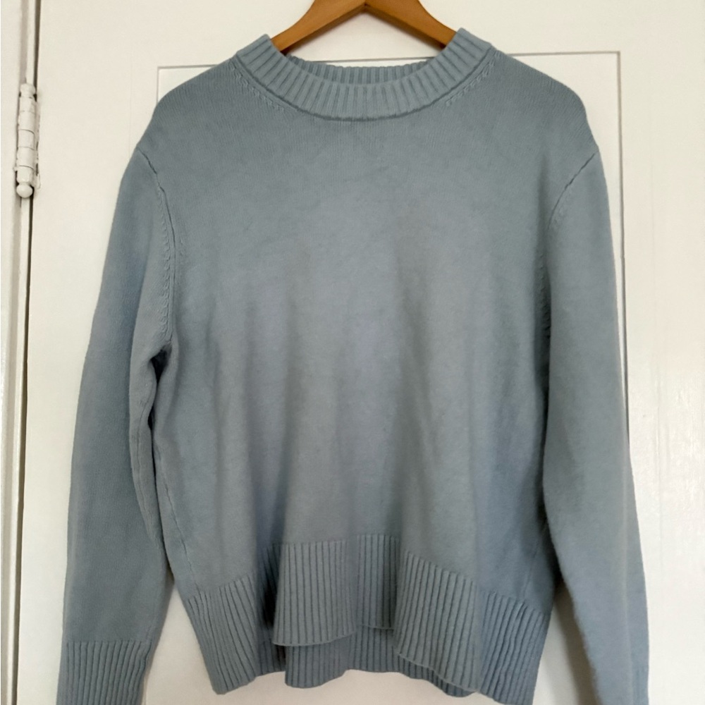 A New Day Women's Light Blue Crewneck Sweater - Casual Knit Pullover